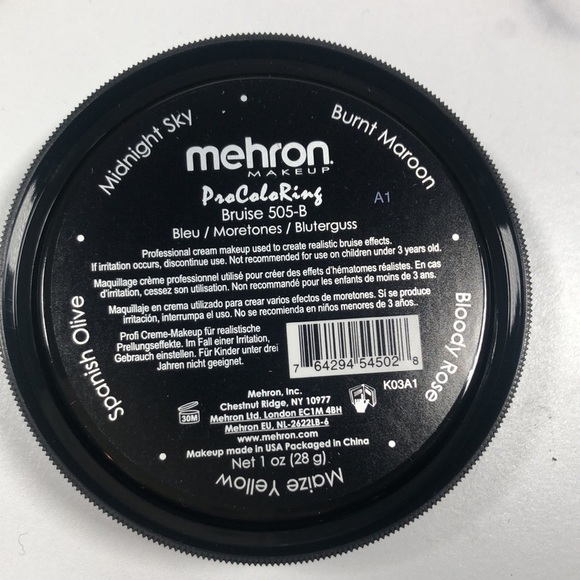 Mehron Makeup 5 Color Bruise Wheel for Special Effects - Picture 7 of 9